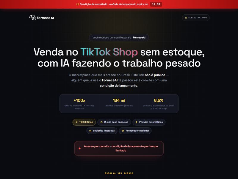 Preview do ForneceAI