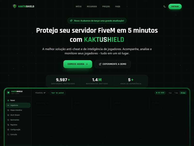 Preview do Kaktu Shield